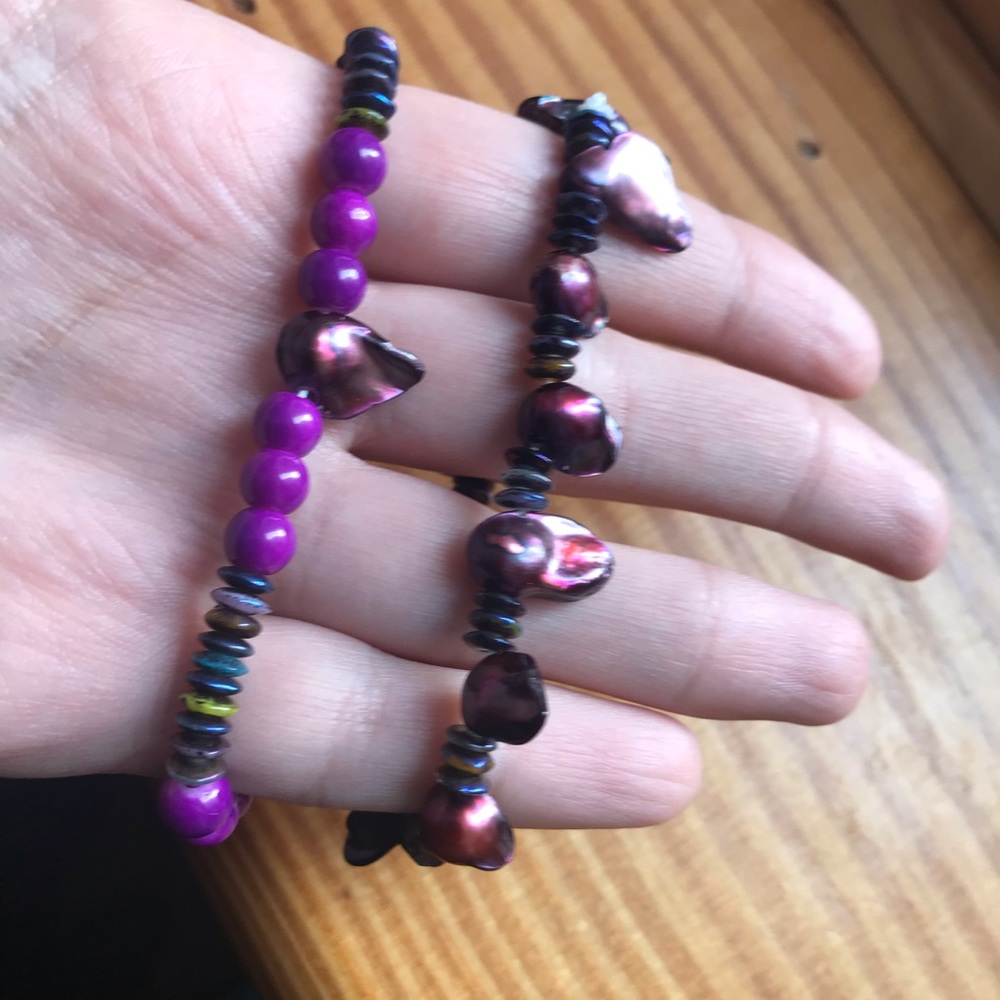 Pink shell bracelet bundle